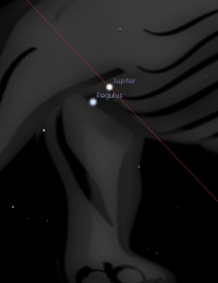 [Image: Jupiter-Regulus Conjunction]