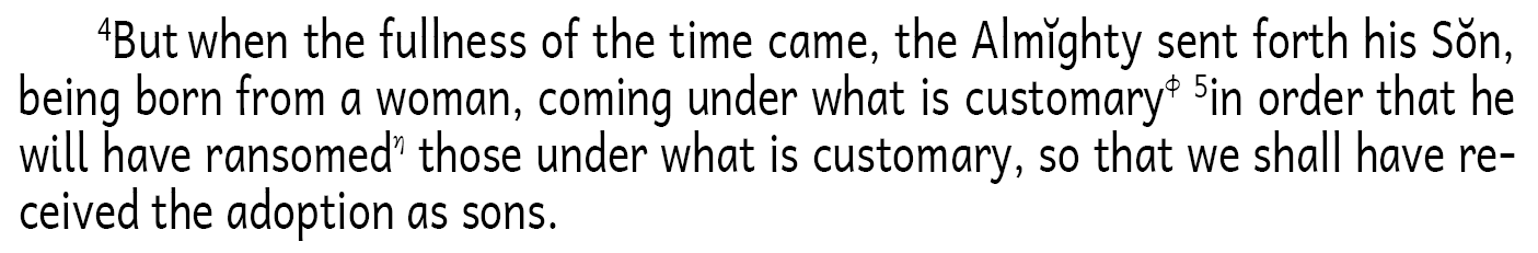 Galatians 4:4