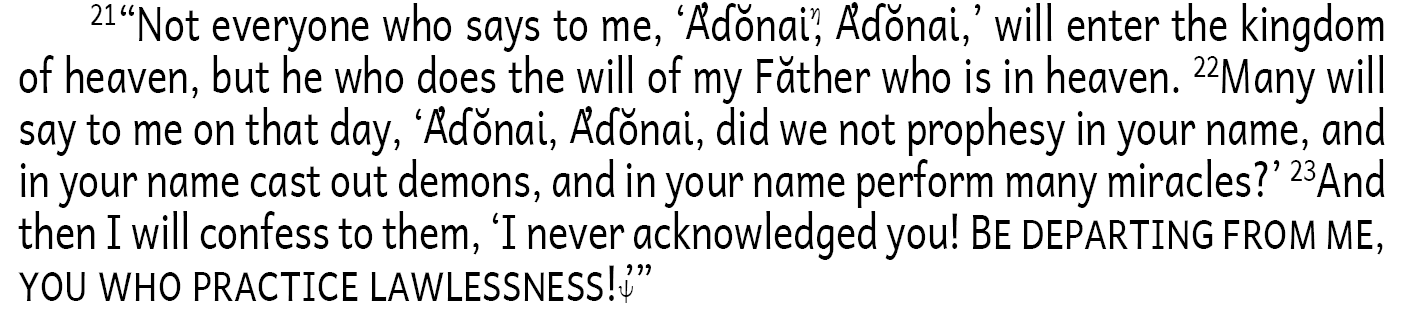 Matthew 7:22